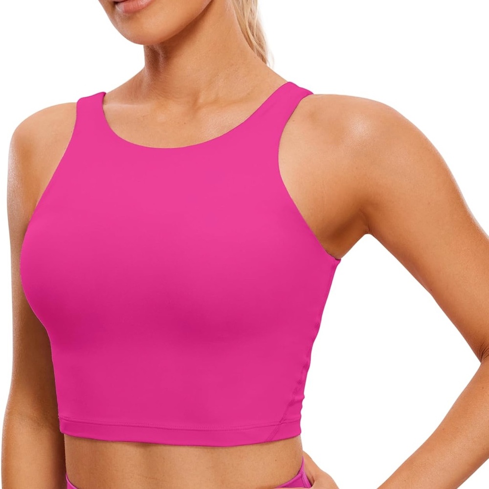 CRZ YOGA Pink Crop Top